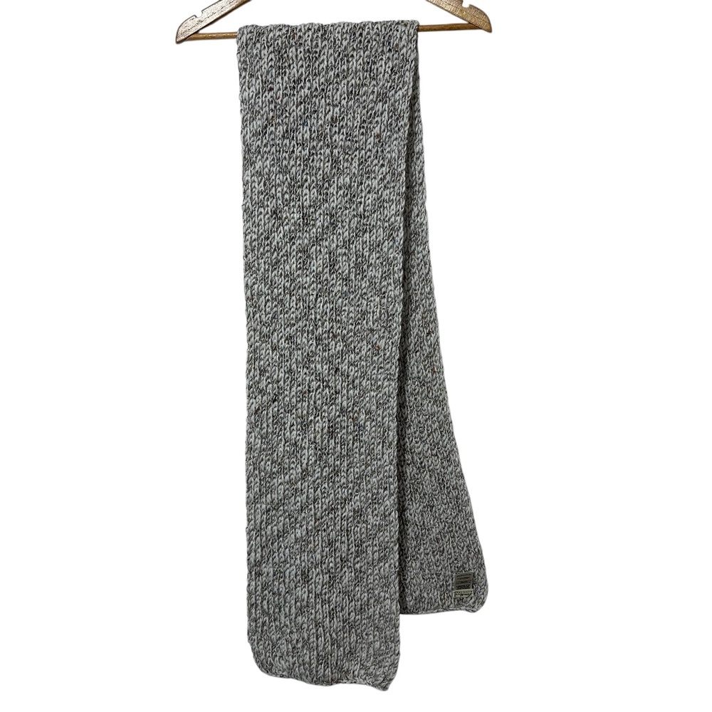 Eddie Bauer Wool Blend Knit Scarf Made in Italy Christmas Gift Her
